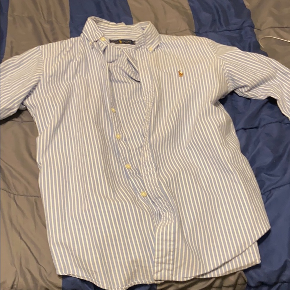 Long sleeve polo, size small
